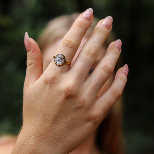 Oval Keepsake Adjustable Ring
