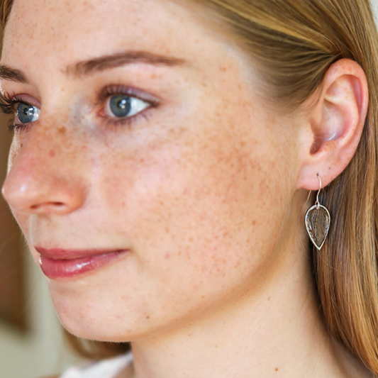 Skeleton Leaf Earrings