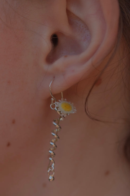 Flower Holder necklace & earrings