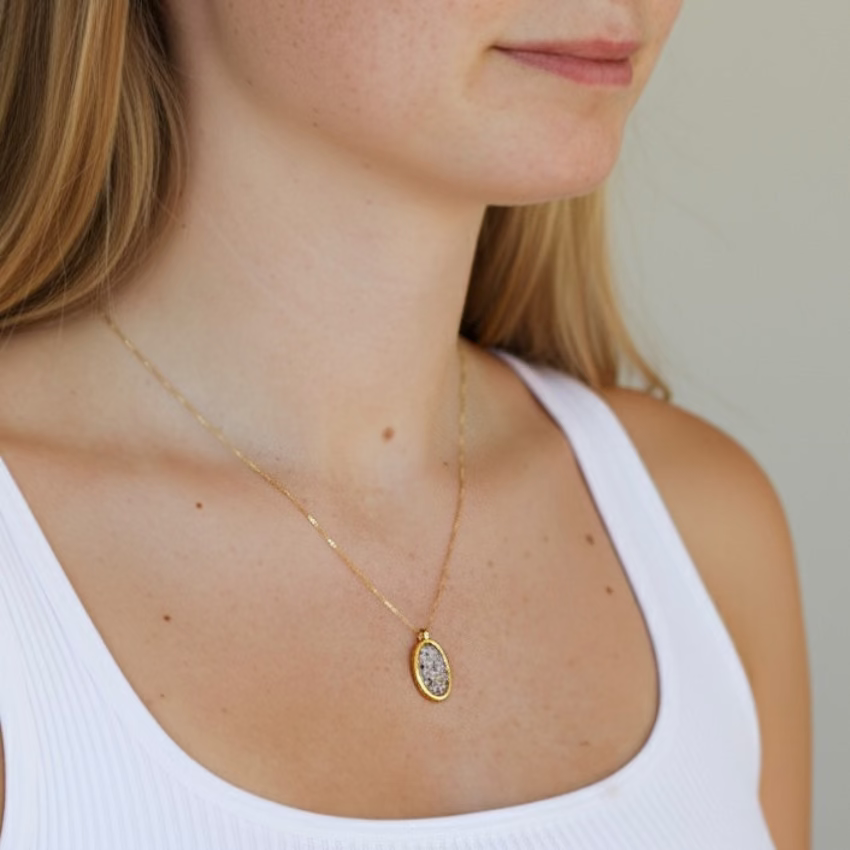 Oval Keepsake Necklace