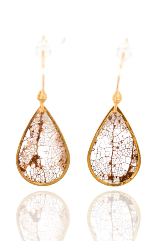 Skeleton Leaf Earrings