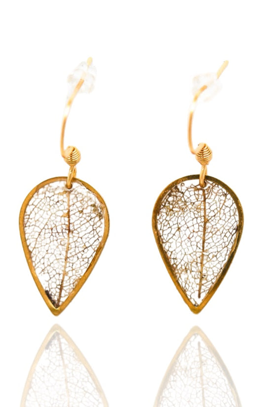 Skeleton Leaf Earrings