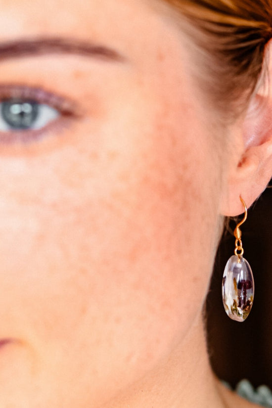 Crystal Mushroom Earrings