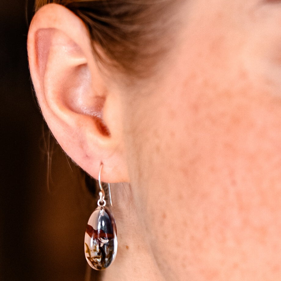 Crystal Mushroom Earrings