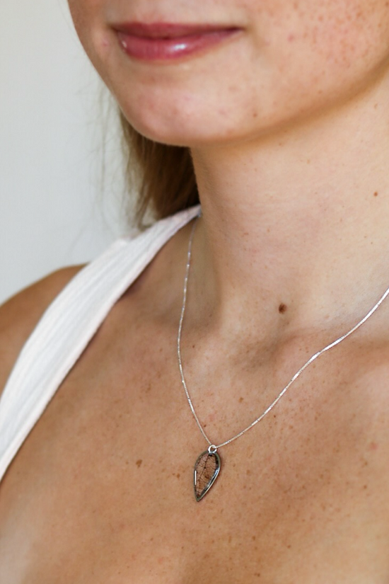 Skeleton Leaf Necklace