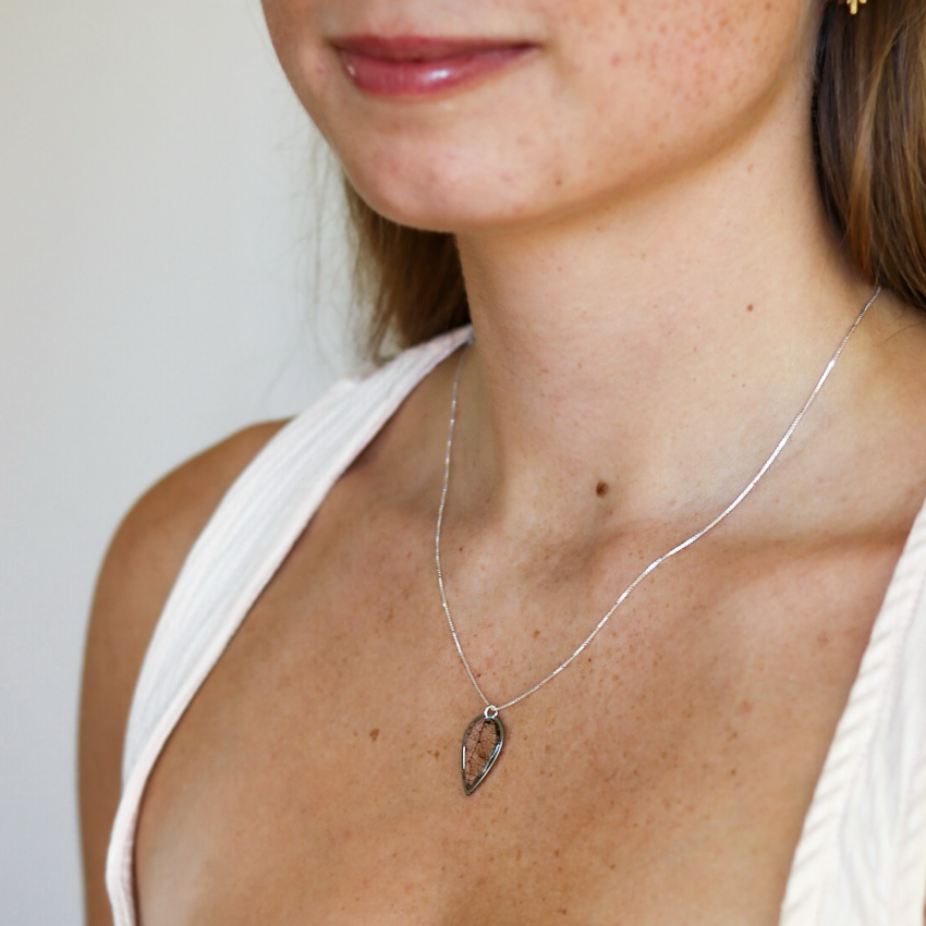 Skeleton Leaf Necklace