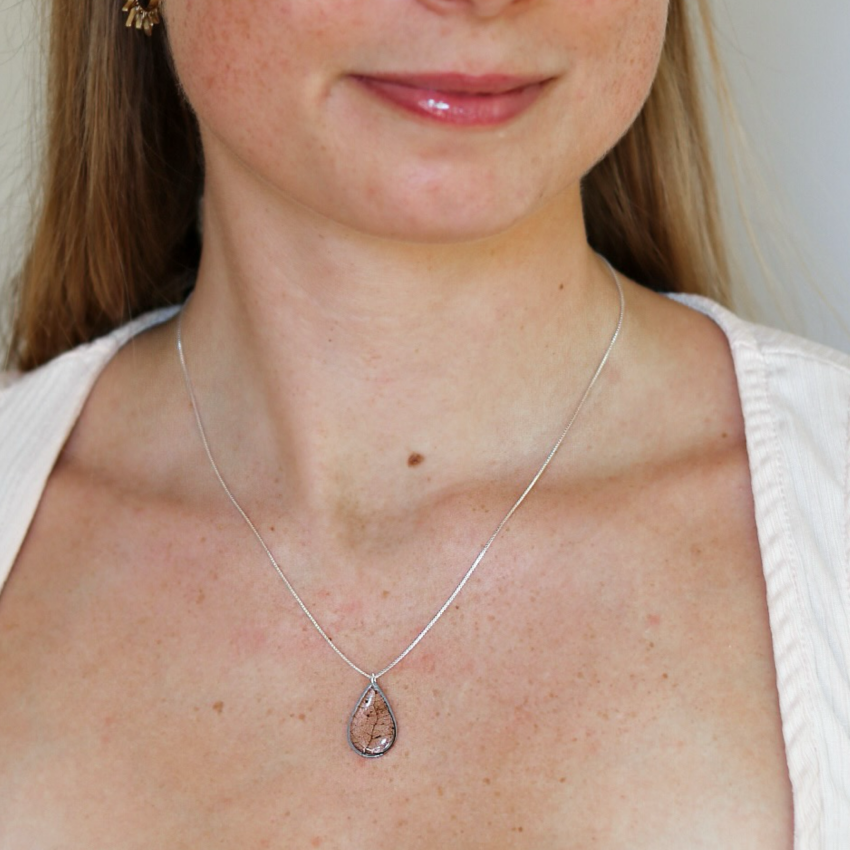 Skeleton Leaf Necklace