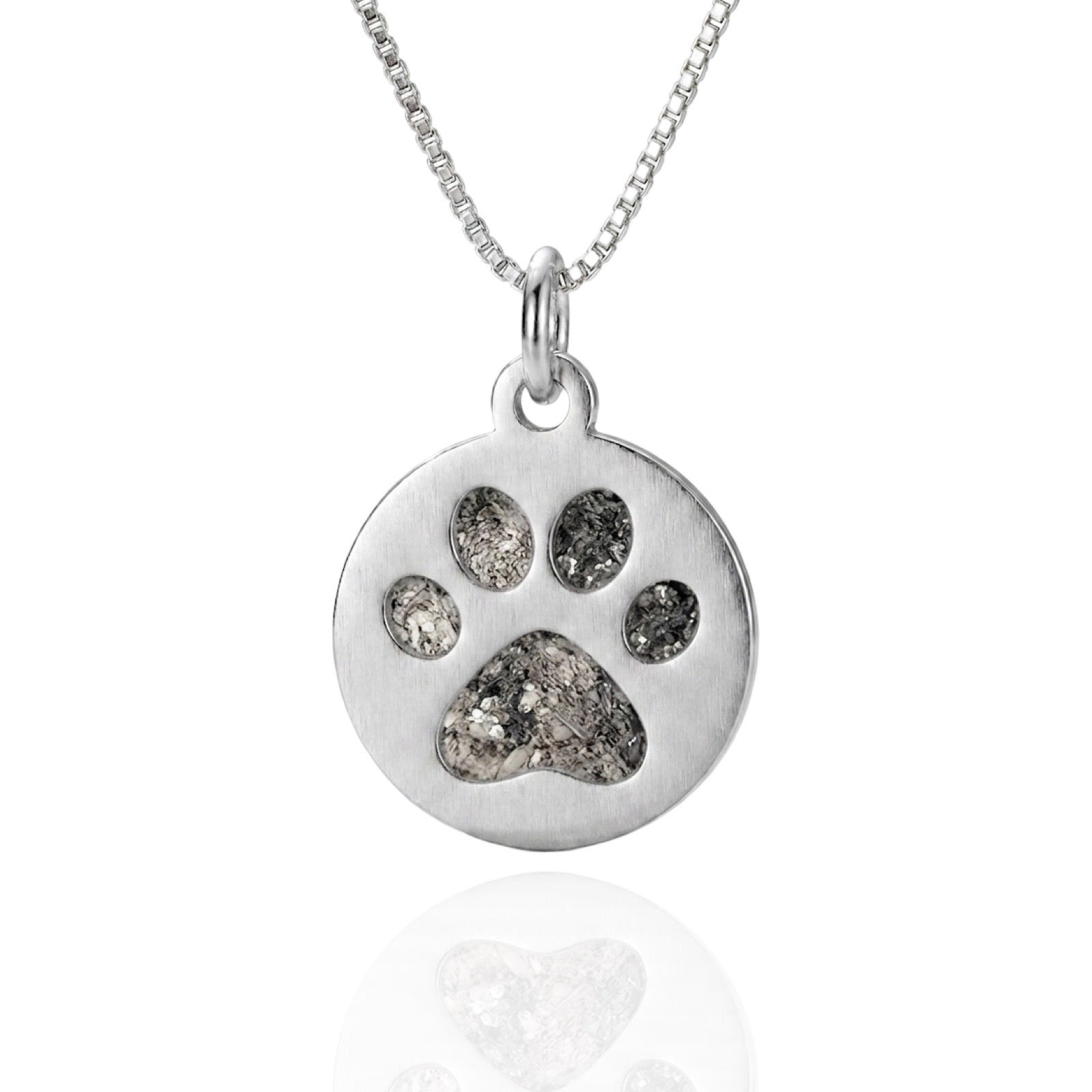 Paw Print Circle Keepsake Necklace