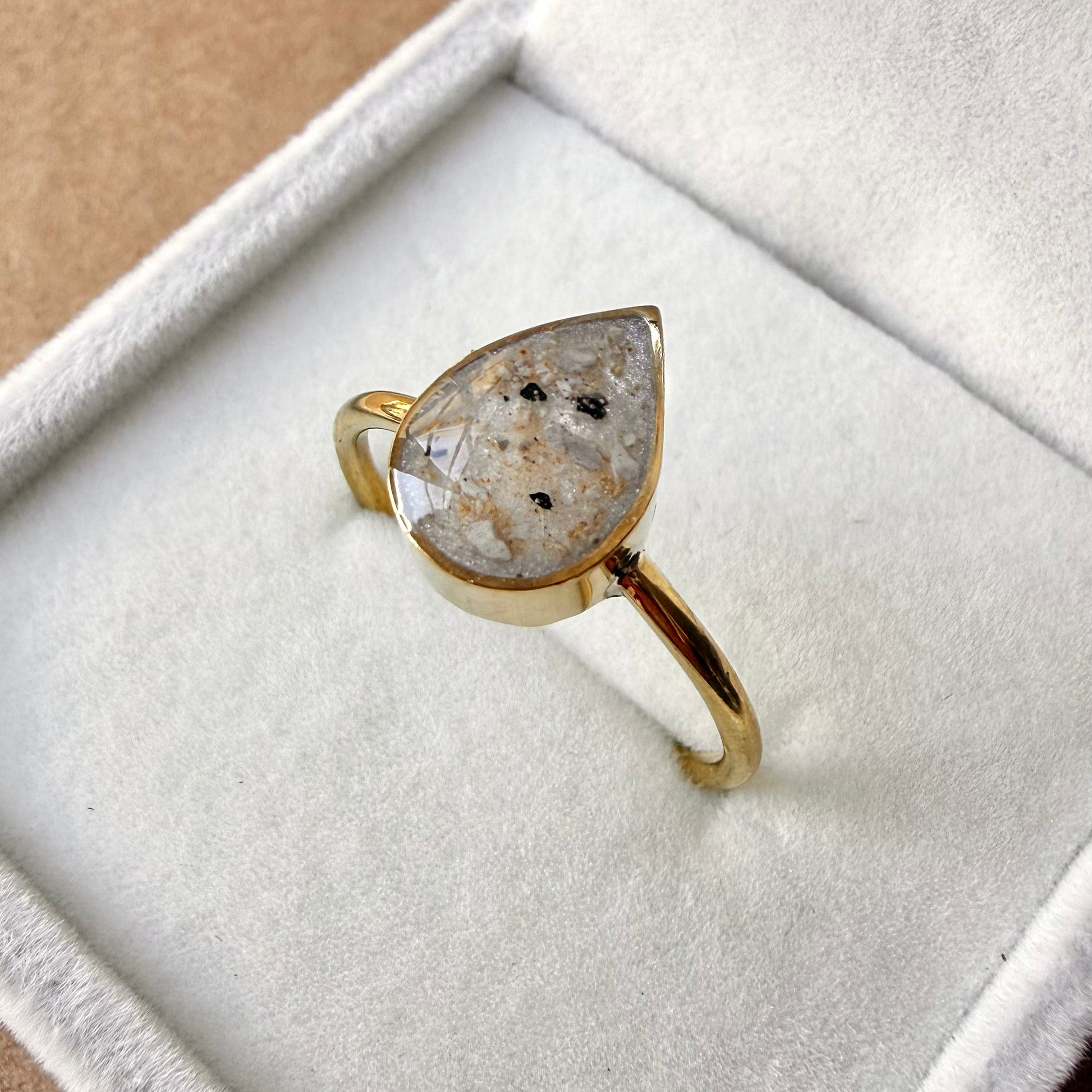 Teardrop Keepsake Ring