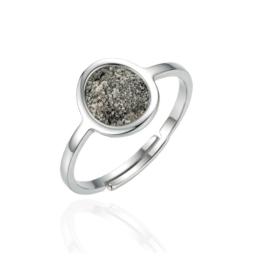 Oval Keepsake Adjustable Ring