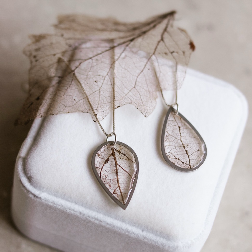 Skeleton Leaf Necklace