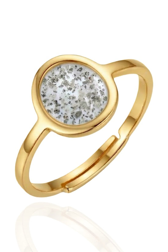 Oval Keepsake Adjustable Ring