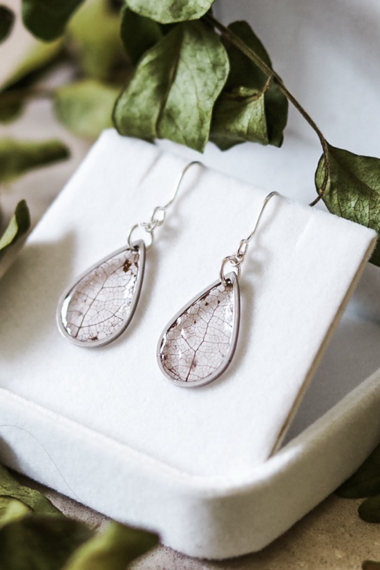 Skeleton Leaf Earrings