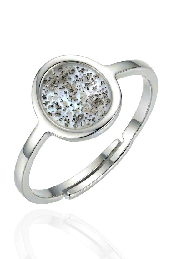 Oval Keepsake Adjustable Ring