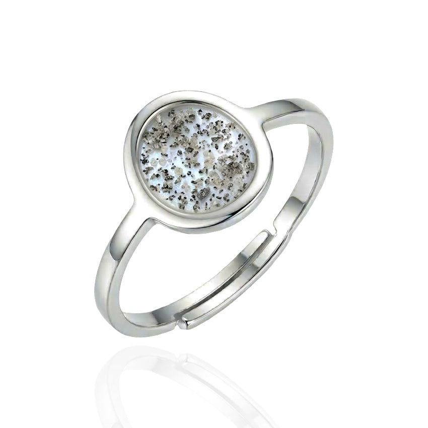 Oval Keepsake Adjustable Ring