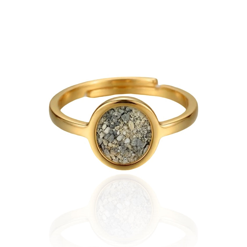 Oval Keepsake Adjustable Ring