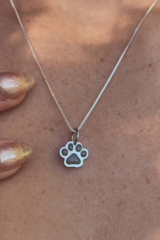 Pet Paw Keepsake Necklace