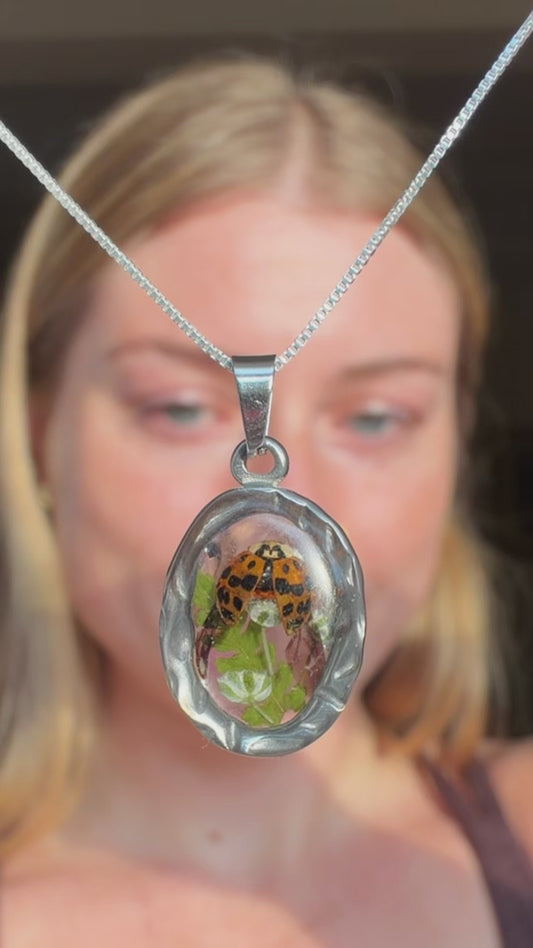 Lady Bug Necklace