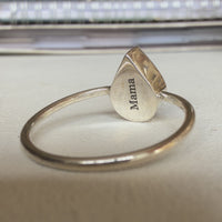 Teardrop Keepsake Ring