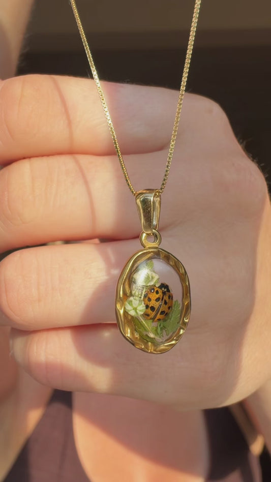 Lady Bug Necklace