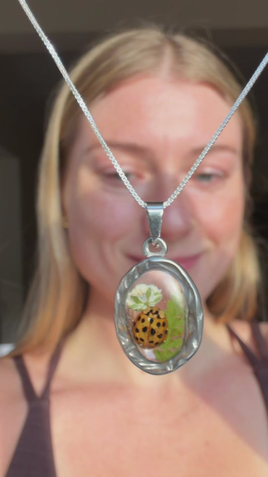 Lady Bug Necklace