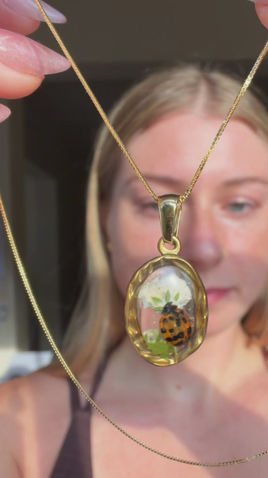 Lady Bug Necklace